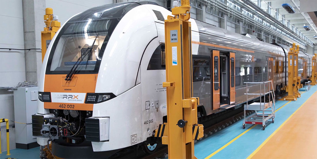 Train being fitted out